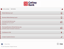 Tablet Screenshot of cathaybank.com